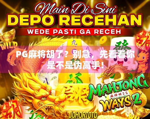 PG麻将胡了?别急,先看看你是不是伪高手! PG麻将胡了?别急,先看看你是不是伪高手!