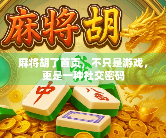 麻将胡了首页，不只是游戏，更是一种社交密码