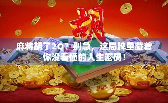 麻将胡了2Q？别急，这局牌里藏着你没看懂的人生密码！