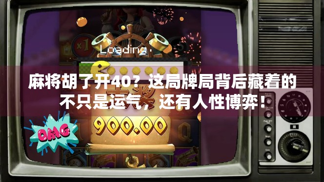 麻将胡了开40?这局牌局背后藏着的不只是运气,还有人性博弈! 麻将胡了开40?这局牌局背后藏着的不只是运气,还有人性博弈!