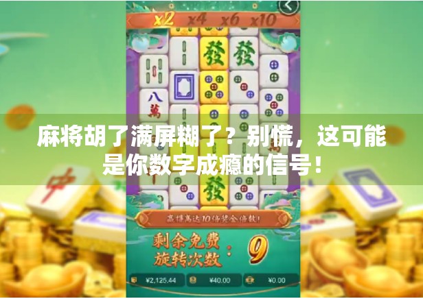 麻将胡了满屏糊了？别慌，这可能是你数字成瘾的信号！