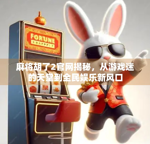 麻将胡了2官网揭秘，从游戏迷的天堂到全民娱乐新风口