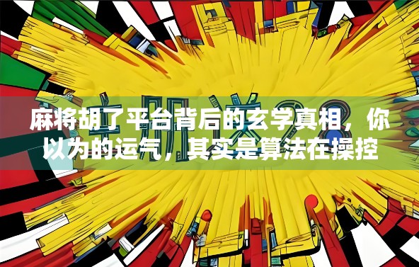麻将胡了平台背后的玄学真相，你以为的运气，其实是算法在操控！
